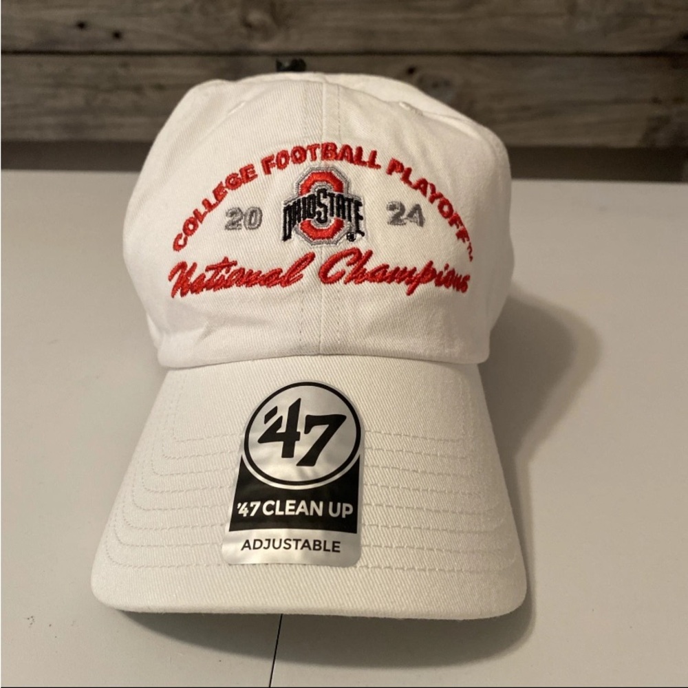 47 Brand White Cap with Black Accents
